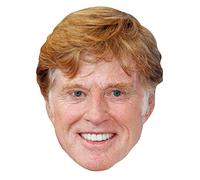 FoxyPrinting ROBERT REDFORD JB Actor Movie Tv Celebrity Cardboard Party Face Mask Fancy Dress