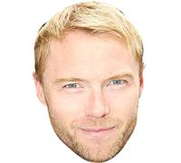 FoxyPrinting Ronan Keating Boyzone Celebrity Cardboard Party Face Mask Fancy Dress