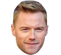 FoxyPrinting Ronan Keating Celebrity Cardboard Party Face Mask Fancy Dress