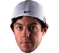 FoxyPrinting Rory Mcilroy2 Golfer Celebrity Cardboard Party Face Mask Fancy Dress