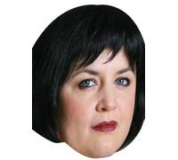 FoxyPrinting Ruth Jones Nessa Celebrity Cardboard Party Face Mask Fancy Dress