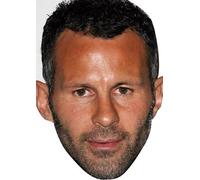 FoxyPrinting Ryan Giggs Celebrity Cardboard Party Face Mask Fancy Dress