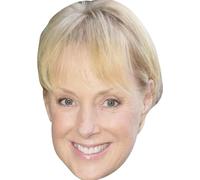 FoxyPrinting Sally Webster Celebrity Cardboard Party Face Mask - Coronation Street Star, Funny Soap Star Party Prop, Fancy Dress Costume Accessory for Hen Do, Stag Do, Birthdays & TV Theme Events