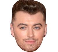 FoxyPrinting Sam Smith 2018 Music Star Celebrity Cardboard Party Face Mask Fancy Dress