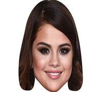 FoxyPrinting Selena Gomez Music Stars Celebrity Cardboard Party Face Mask Fancy Dress