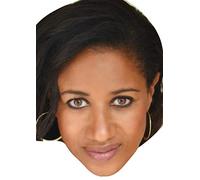 FoxyPrinting Shirlie Holliman Wham Music Celebrity Cardboard Party Face Mask Fancy Dress