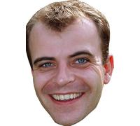 FoxyPrinting Simon Gregson Celebrity Cardboard Party Face Mask - Coronation Street Star, Funny Soap Star Party Prop, Fancy Dress Costume Accessory for Hen Do, Stag Do, Birthdays & TV Theme Events