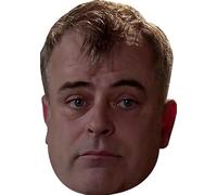 FoxyPrinting Steve McDonald Celebrity Cardboard Party Face Mask - Coronation Street Star, Funny Soap Star Party Prop, Fancy Dress Costume Accessory for Hen Do, Stag Do, Birthdays & TV Theme Events