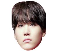 FoxyPrinting SUGA - BTS Korean Music Star K POP - Music Star Fancy Dress Cardboard Celebrity Cardboard Party Face Mask Fancy Dress