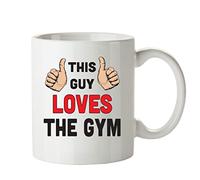 FoxyPrinting This Guy Loves The Gym 2 Personalised Adult Office Mug