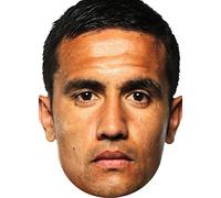 FoxyPrinting Tim Cahill Celebrity Cardboard Party Face Mask Fancy Dress