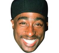 FoxyPrinting Tupac Shakur 2018 Music Celebrity Cardboard Party Face Mask Fancy Dress