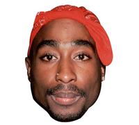 FoxyPrinting TUPAC SHAKUR Party Face Fancy Dress JB Actor Movie Tv Celebrity Cardboard Party Face Mask Fancy Dress