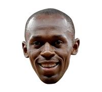 FoxyPrinting Usain Bolt Celebrity Cardboard Party Face Mask Fancy Dress