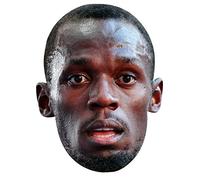 FoxyPrinting USAIN BOLT JB - Athletics Fancy Dress Cardboard Celebrity Cardboard Party Face Mask Fancy Dress