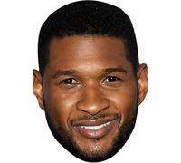 FoxyPrinting Usher Celebrity Music Star Celebrity Cardboard Party Face Mask Fancy Dress