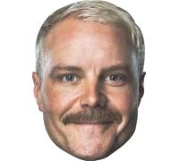 FoxyPrinting Valtteri Bottas Face Mask - F1 Motorsport Celebrity Face Mask - Formula 1 Racing Driver Funny Mask for Stag Do, Hen Night, Fancy Dress & Costume Parties - Adult Mask for Racing Fans