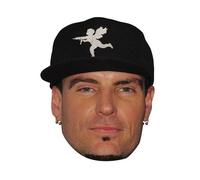 FoxyPrinting Vanilla Ice Celebrity Cardboard Party Face Mask Fancy Dress