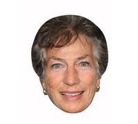 FoxyPrinting Virginia Wade Celebrity Cardboard Party Face Mask Fancy Dress