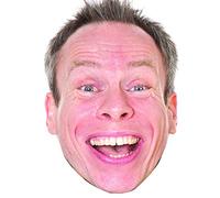 FoxyPrinting Warwick Davis Celebrity Cardboard Party Face Mask Fancy Dress