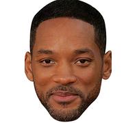 FoxyPrinting Will Smith 2018 Celebrity Cardboard Party Face Mask Fancy Dress