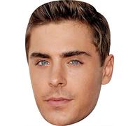 FoxyPrinting Zac Efron Tv Star Celebrity Cardboard Party Face Mask Fancy Dress