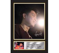 FoxyPrinting Zhao Xintong Signed Autograph Poster Print - Snooker Star Wall Art - Gift for Snooker Fans, A3 Poster + Black Frame