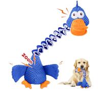FOXYYDS Interactive Puppy Toys, Dog Toys for Aggressive Chewers, Retractable Tug of War Dog Toys, Durable Chewing Squeaky Dog Toys, Dog Toys for Small Medium Large Dogs -Blue Duck