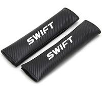 FOXZY 2 Pcs Seat Belt Padding for Suzuki Swift Comfort Belt Pad Travel Pillow Matching Strap Neck Accessories,A White