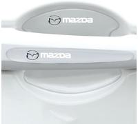 FOXZY 8 Pieces Car Door Handle Protection Door Bowl Protector for Mazda Mazda5/6/8 Cx3 Cx4 Cx5, Carbon Fibre, Black, White