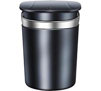 FOXZY Car Ashtray for Audi A1 A3 A4 A5 A6 A7 A8, Multifunctional Detachable with Flip Lid Ash Tray Smell Proof Easy Clean Portable Ash Cup Holder Replacement,C Silver