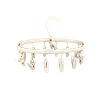 Foyer Nuage Premium Portable Travel Foldable Clothes Drying Hanger with 12 Clips, Anti-Rusty Plastic Drying Rack for Socks, Lingeries, Delicates and Baby Clothes