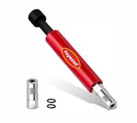 Foyezod Grease Fitting Cleaning Tool, Grease Zerk Cleaner for Trucks, Tractors, Heavy Equipment - Removes Old Dried Grease from Fittings, Pins, Shafts, Bushings (Red)