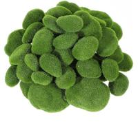 Foyods 30PCS Artificial Moss Rocks, 3 Size Green Moss Rock Decorative Fake Faux Mosses Balls for Garden Decor, Fake Moss Decoration for Plant Potted