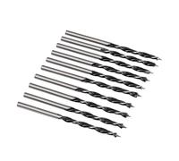 Foyscr 10 Piece 3mm Brad Point Wood Drill Bits, Professional Carbon Steel, Clean Efficient Drilling