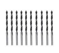 Foyscr 10 Piece 4.5mm Brad Point Wood Drill Bits, Professional Carbon Steel, Clean Efficient Drilling