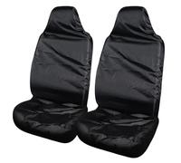 Foyscr 2 Packs Car Seat Covers Front Pair Car Seat Covers Set Protectors Heavy Duty Universal Fit for Van Water Resistant Easy Clean-Black