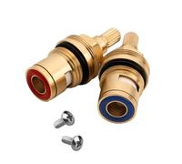 Foyscr 2 PCS Replacement Brass Ceramic Tap Cartridge 1/4 Turn,Tap Glands Seals Repair Kit,Tap Washers,Tap Washers For Mixer Taps, Kitchen Bath Faucet Seals