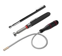 Foyscr 3-Pack Magnetic Pickup Tool Set - Handheld Telescoping Magnetic Retrieval Tools with Non-Slip Grip & Pocket Clip, Holds 1.5lb/3lb/5lb