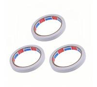Foyscr 3 Rolls Double Sided Tape Adhesive Sticky Tapes, 5mm Wide and 12m Long, Strong Thin Double Sided Sticky Tape for Craft, Gifts, Photos,Documents, Wallpaper, Scrapbooking
