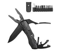 Foyscr 5-in-1 Foldable Stainless Steel Multi Tool Pliers with Oxford Bag Great for Camping Fishing Ideal Gift for Men