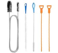 Foyscr 5 Pcs Drain Cleaner Tool Set, Reusable Drain Unclogger, for Bathroom, Shower, Kitchen Sink, Outdoor Use