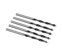 Foyscr 5 Piece 3mm Brad Point Wood Drill Bits, Professional Carbon Steel, Clean Efficient Drilling