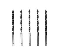 Foyscr 5 Piece 4mm Brad Point Wood Drill Bits, Professional Carbon Steel, Clean Efficient Drilling