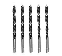 Foyscr 5 Piece 6mm Brad Point Wood Drill Bits, Professional Carbon Steel, Clean Efficient Drilling