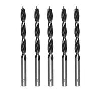 Foyscr 5 Piece 7mm Brad Point Wood Drill Bits,Professional Carbon Steel
