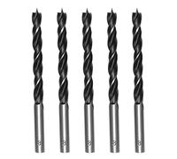 Foyscr 5 Piece 8mm Brad Point Wood Drill Bits, Professional Carbon Steel, Clean Efficient Drilling