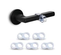 Foyscr 5Pcs Clear Door Stopper, Cushioned Door Handle Protector, Sound Deadening Door Stopper, Easy to Install, Protects Wall Glass and Furniture from Damage, for Home and Office