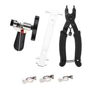 Foyscr Bike Chain Repair Tools Set, Bicycle Chain Break Tool, Master Link Pliers, Bike Chain Wear Checker, Chain Opener Closer Remover Pliers(Silver)