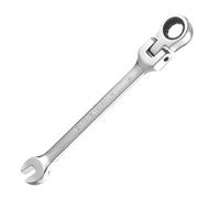 Foyscr Combination Ratchet Spanner, CRV Forged 17mm Wrench, Industrial Dual Purpose Design, Anti Slip Anti Bend Hand Tool